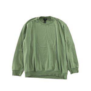 H&M Sweater Women's Size S Green Relaxed Fit Oversized Crewneck Long Sleeve